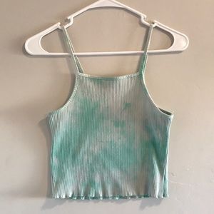 Teal Tie-Dye Tank Top from Romwe ! 🤍